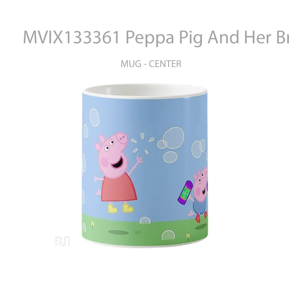 Mug Peppa Pig And Her Brother George Pig Gelas Hewan Lucu