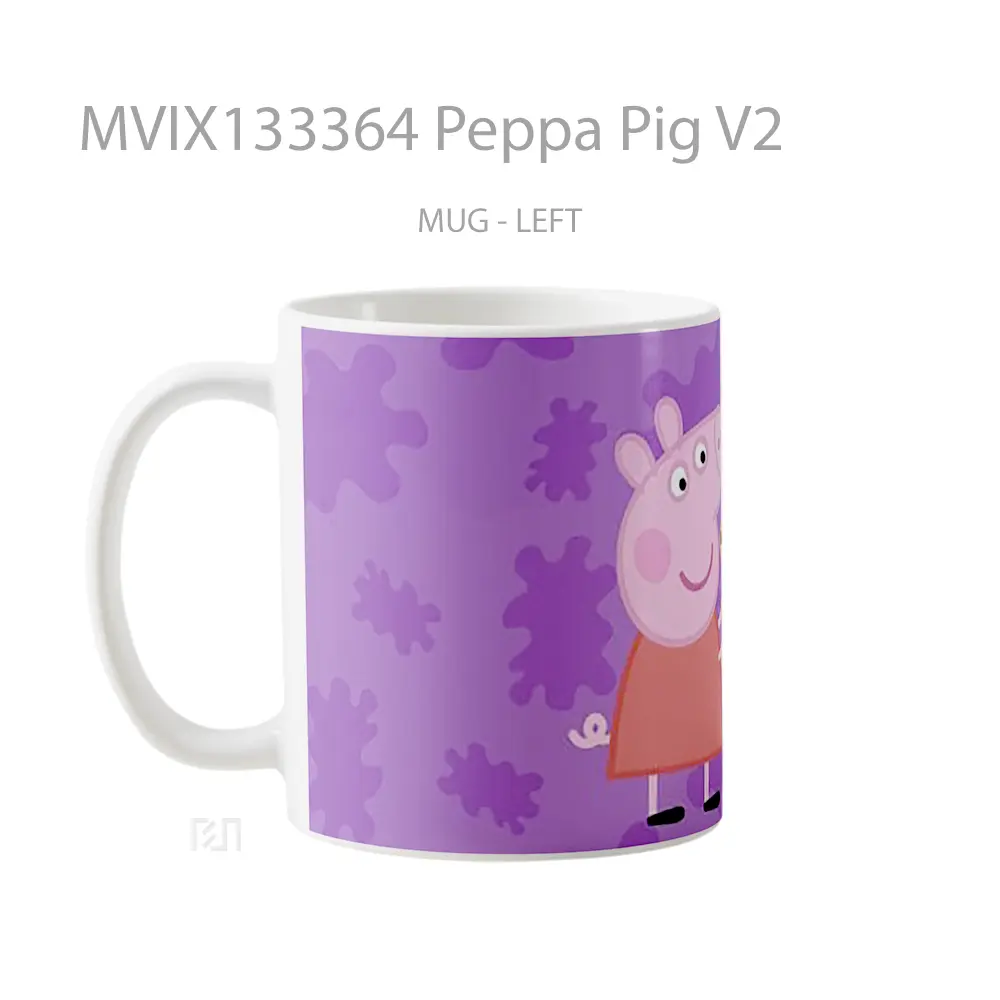 Mug Peppa Pig V2 Gelas Hewan Lucu - All-side / Desain