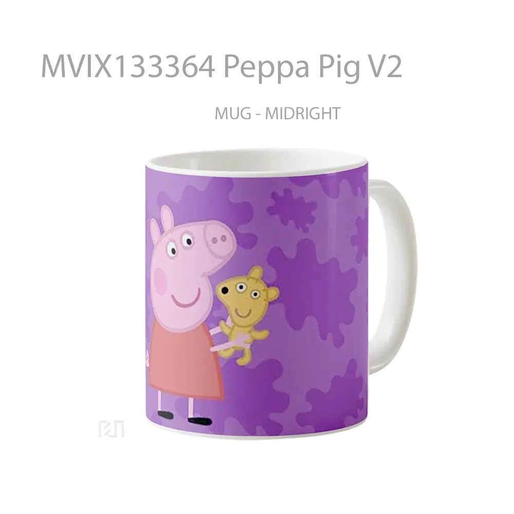 Mug Peppa Pig V2 Gelas Hewan Lucu - All-side / Desain