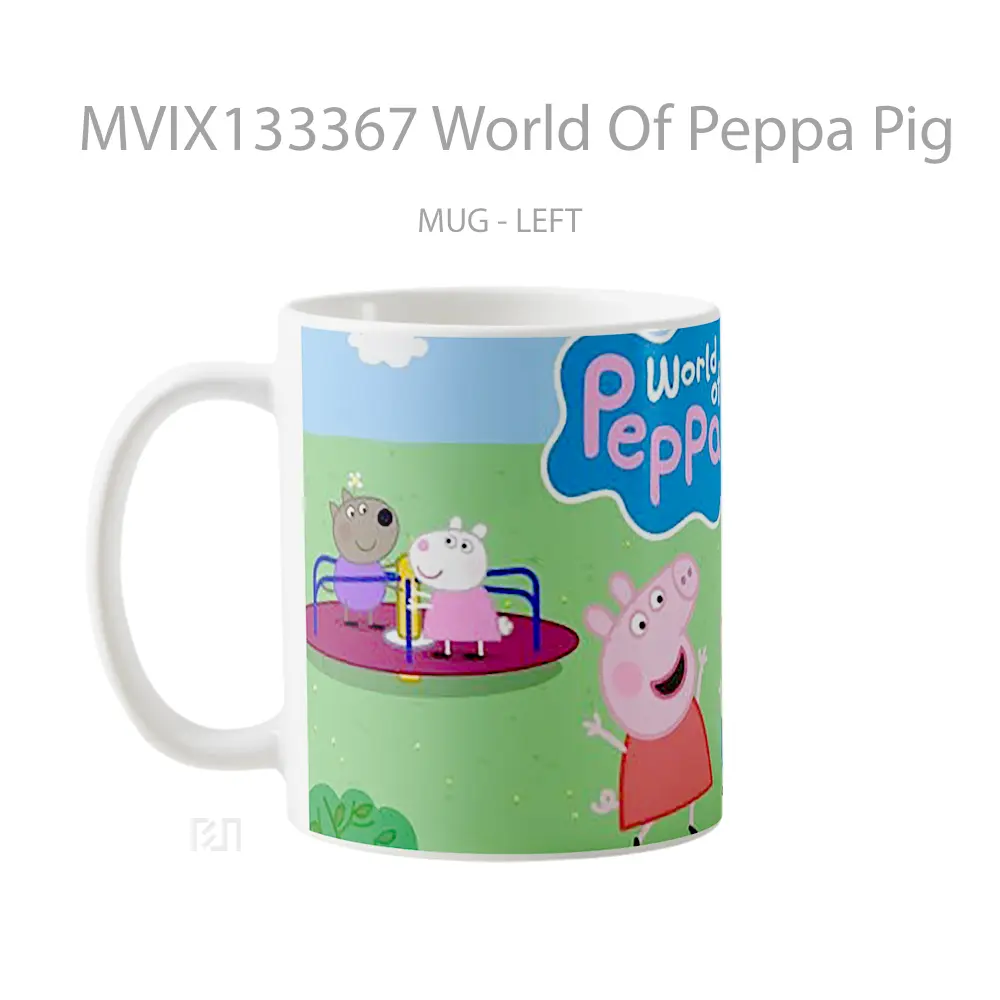 Mug World Of Peppa Pig Gelas Hewan Lucu - All-side / Desain