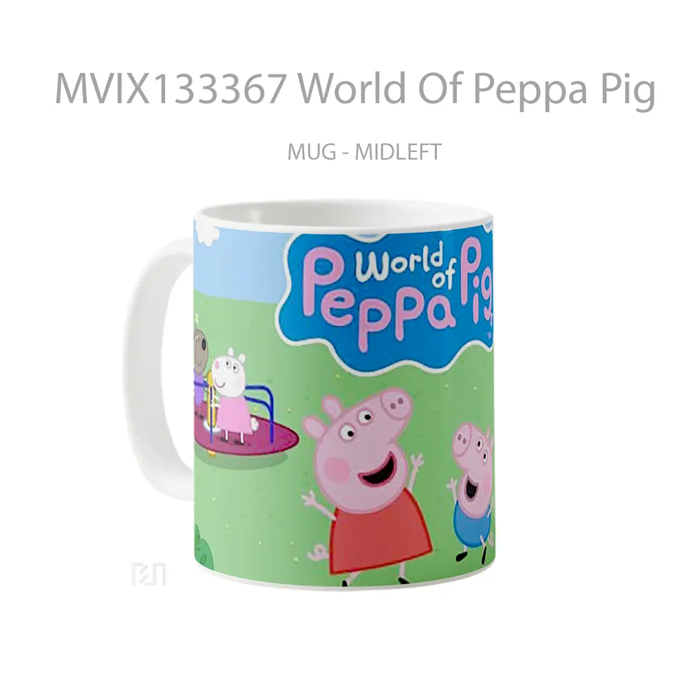 Mug World Of Peppa Pig Gelas Hewan Lucu - All-side / Desain