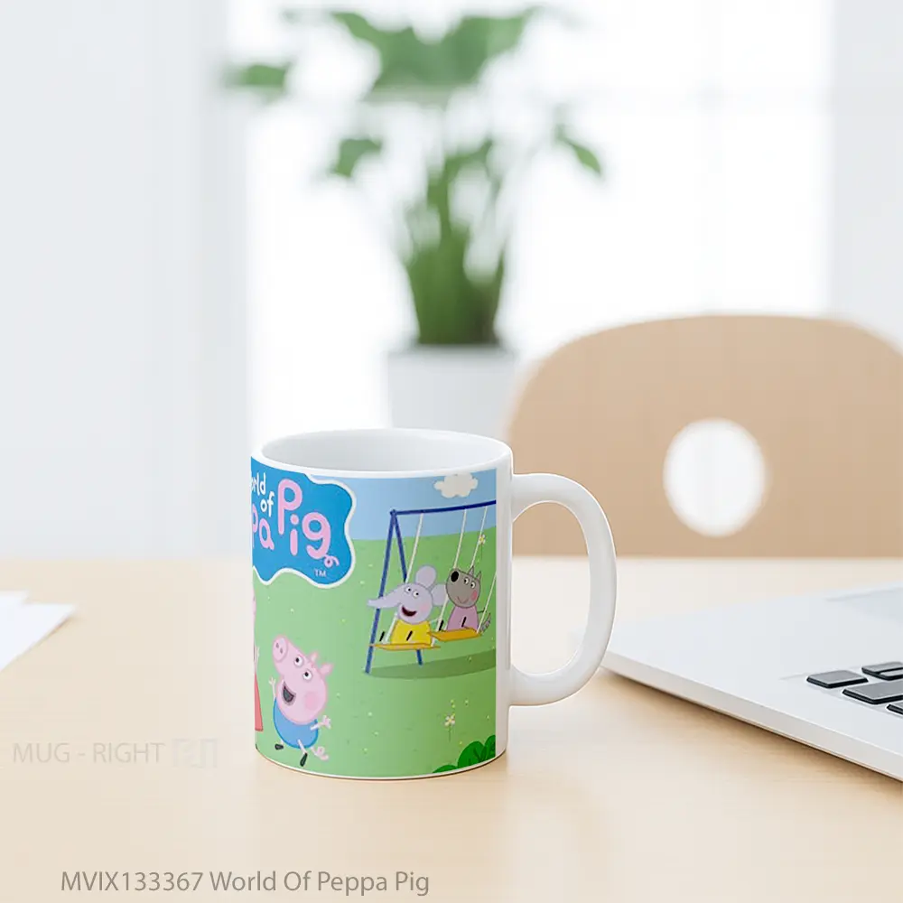 Mug World Of Peppa Pig Gelas Hewan Lucu - All-side / Desain