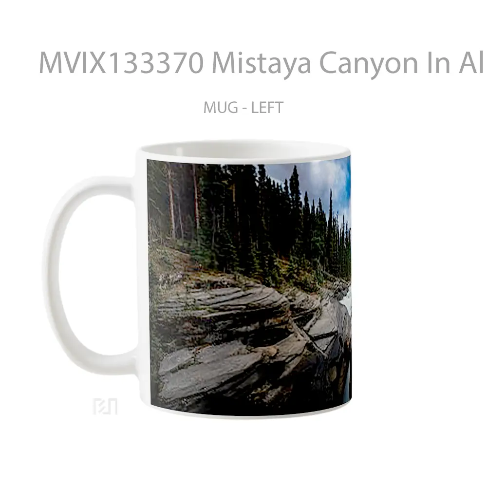 Mug Mistaya Canyon In Alberta Canada Gelas Keramik Unik - All-side / Desain