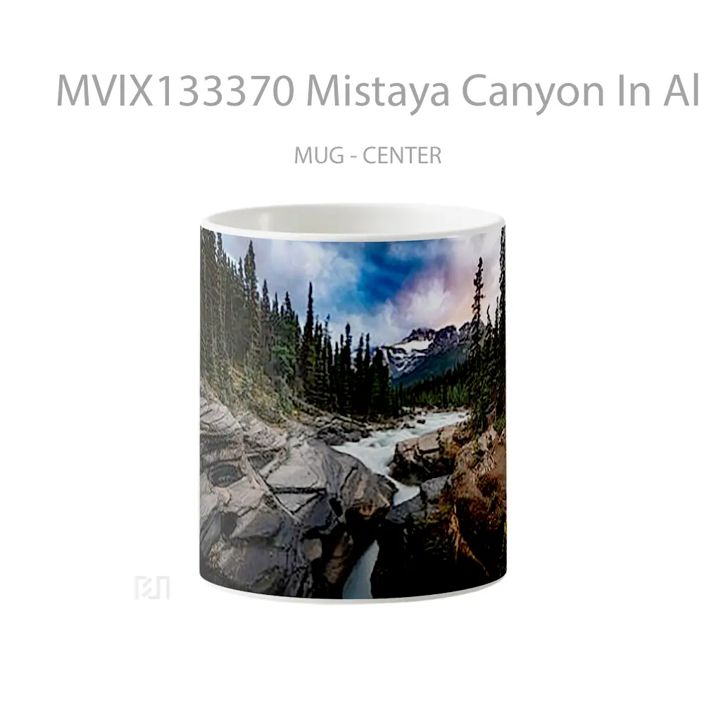Mug Mistaya Canyon In Alberta Canada Gelas Keramik Unik