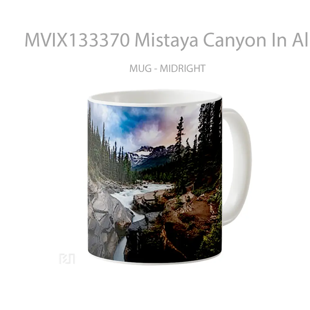 Mug Mistaya Canyon In Alberta Canada Gelas Keramik Unik - All-side / Desain