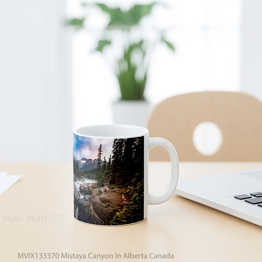 Mug Mistaya Canyon In Alberta Canada Gelas Keramik Unik - All-side / Desain
