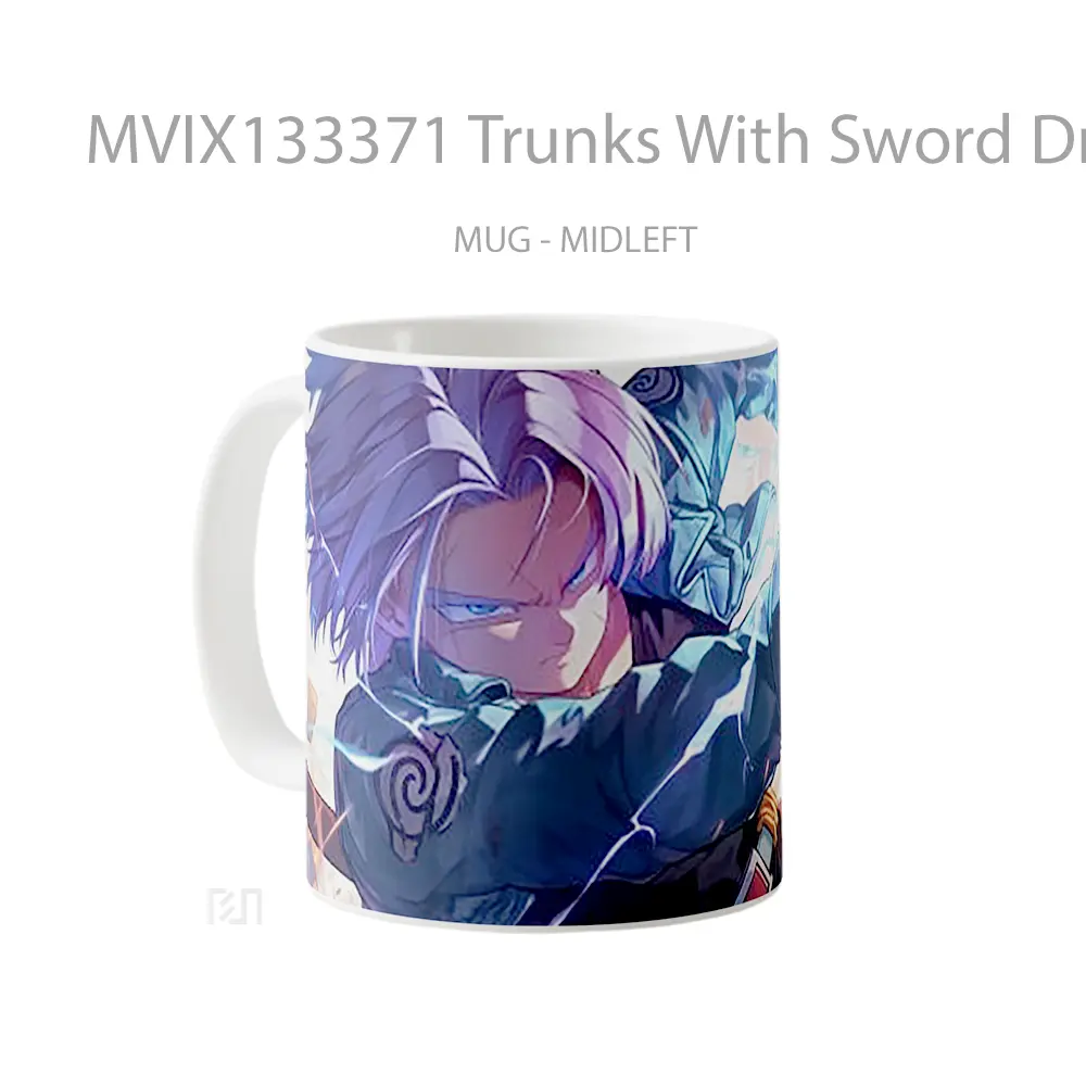 Mug Trunks With Sword Dragon Ball Cangkir Anime - All-side / Desain