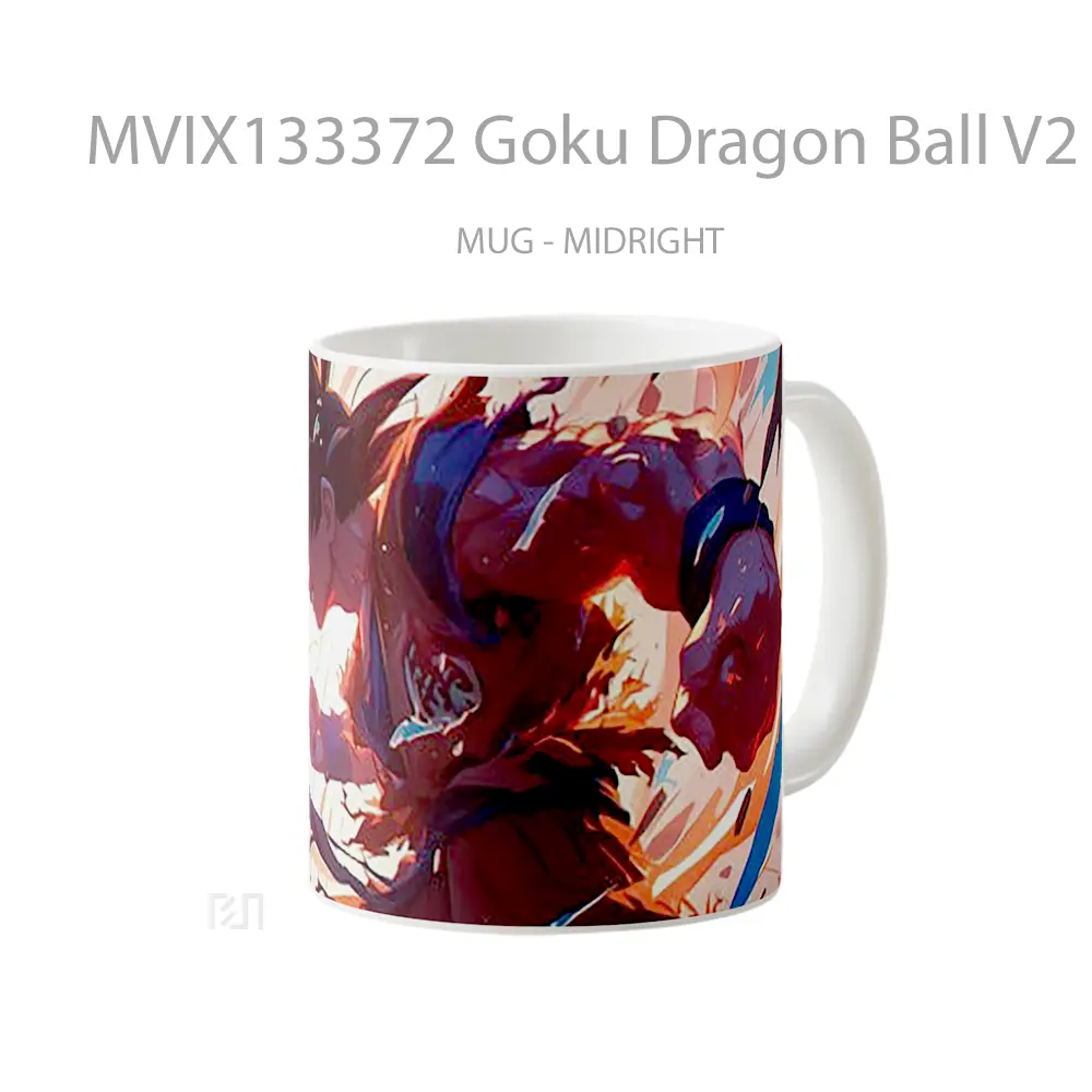 Mug Goku Dragon Ball V2 Cangkir Anime - All-side / Desain