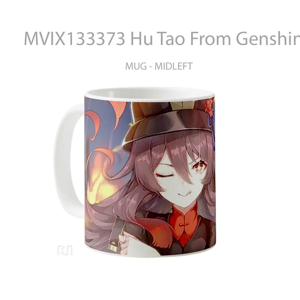 Mug Hu Tao From Genshin Impact V1 Cangkir Gamer - All-side / Desain