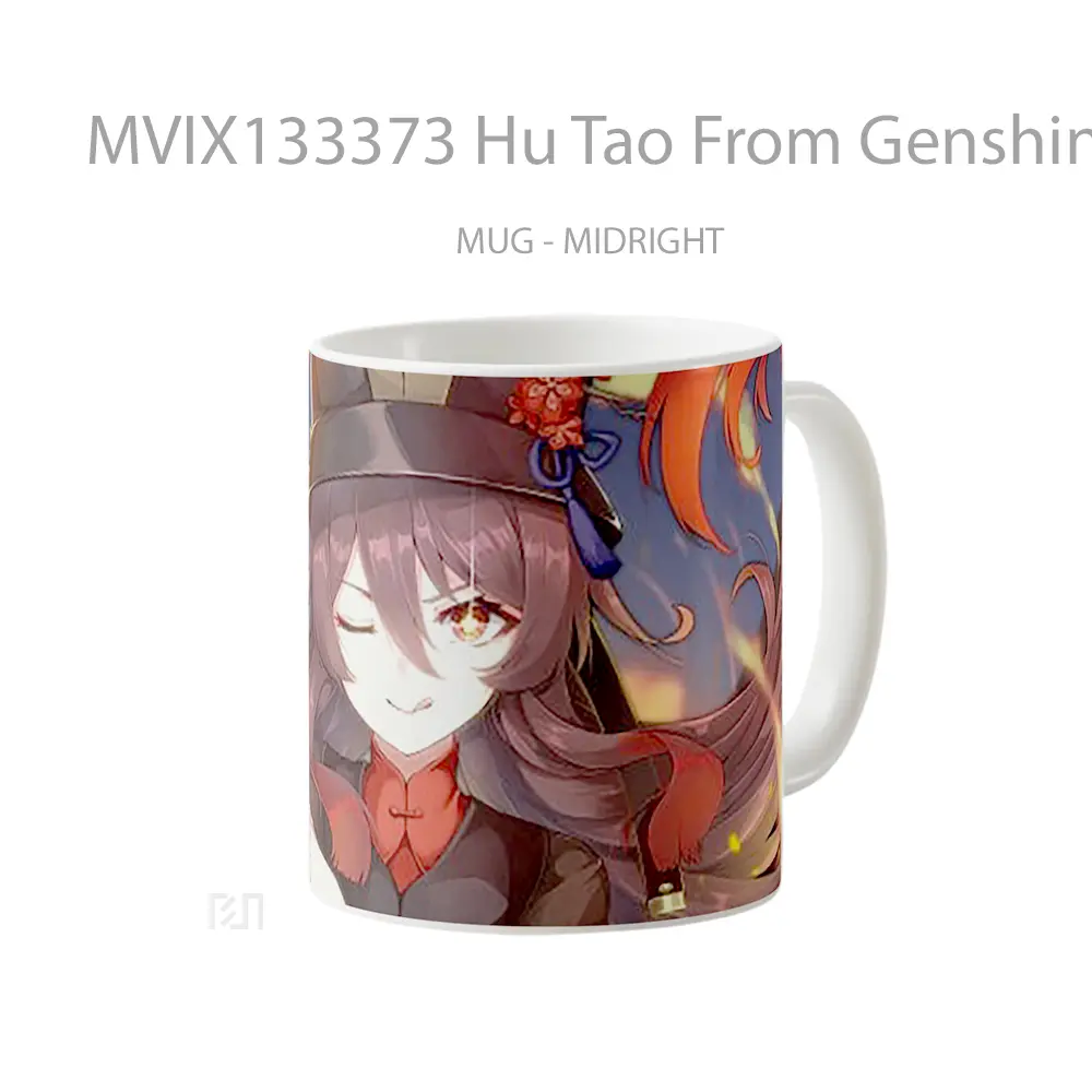 Mug Hu Tao From Genshin Impact V1 Cangkir Gamer - All-side / Desain