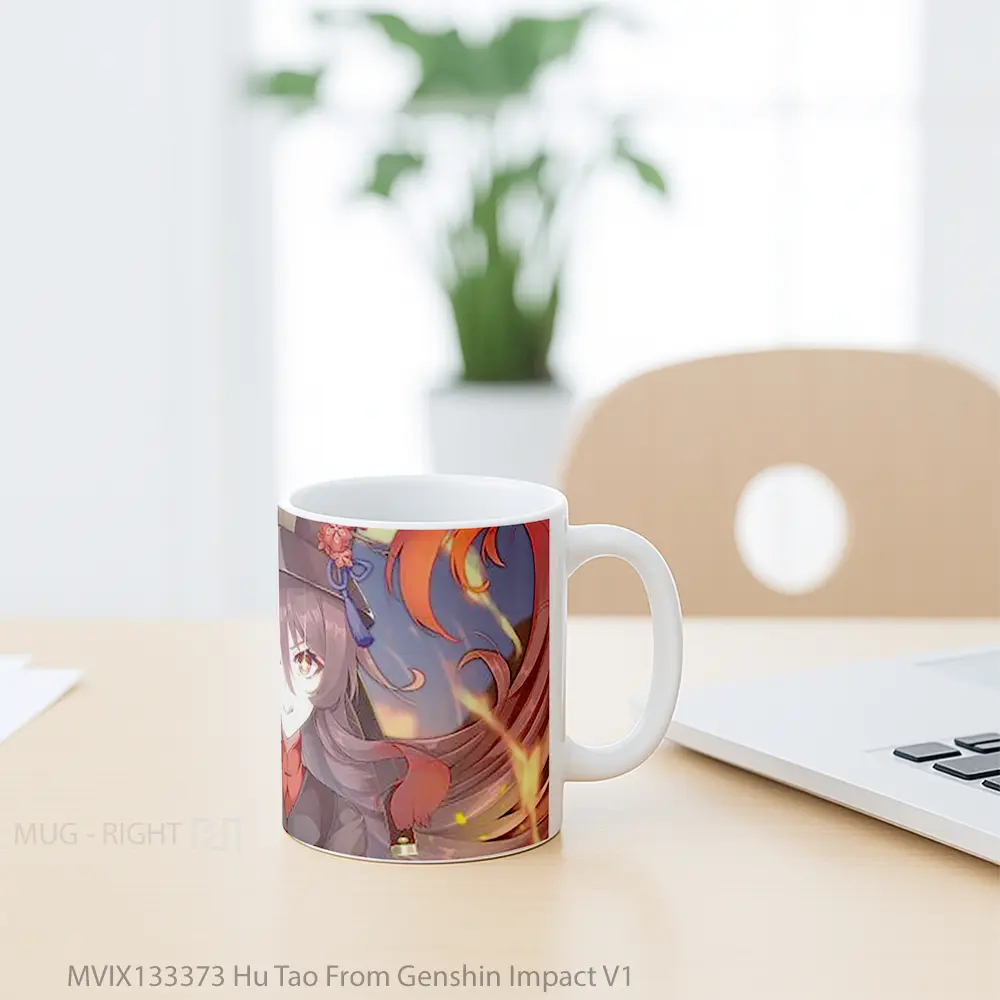 Mug Hu Tao From Genshin Impact V1 Cangkir Gamer - All-side / Desain
