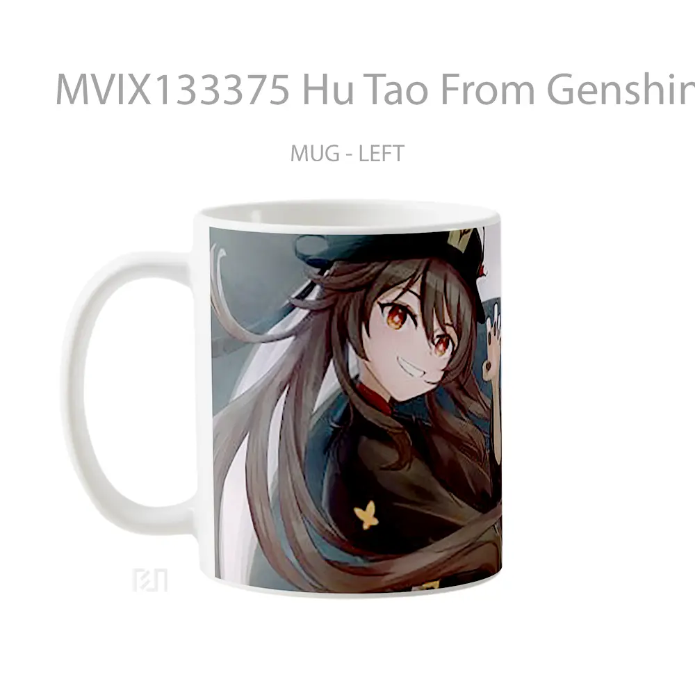 Mug Hu Tao From Genshin Impact V2 Cangkir Gamer - All-side / Desain