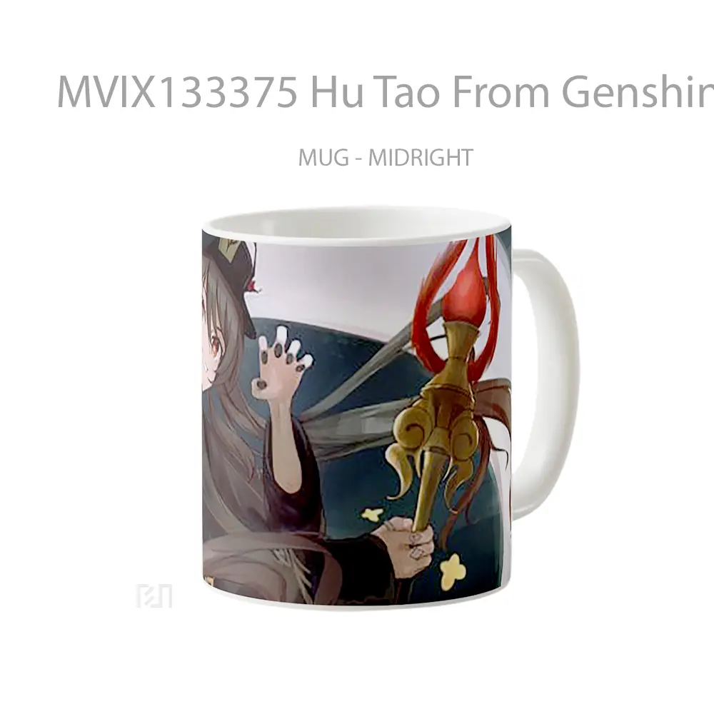 Mug Hu Tao From Genshin Impact V2 Cangkir Gamer - All-side / Desain