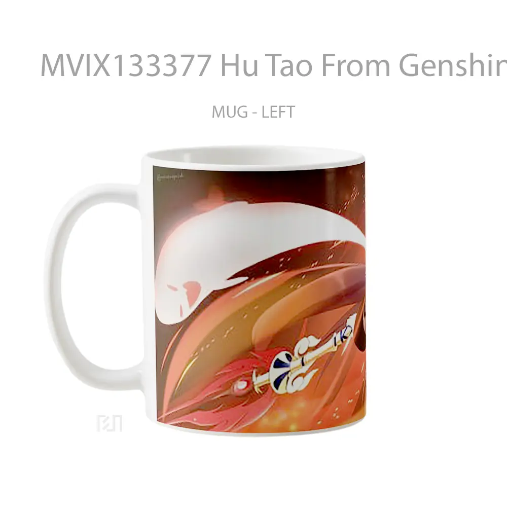 Mug Hu Tao From Genshin Impact V3 Cangkir Gamer - All-side / Desain