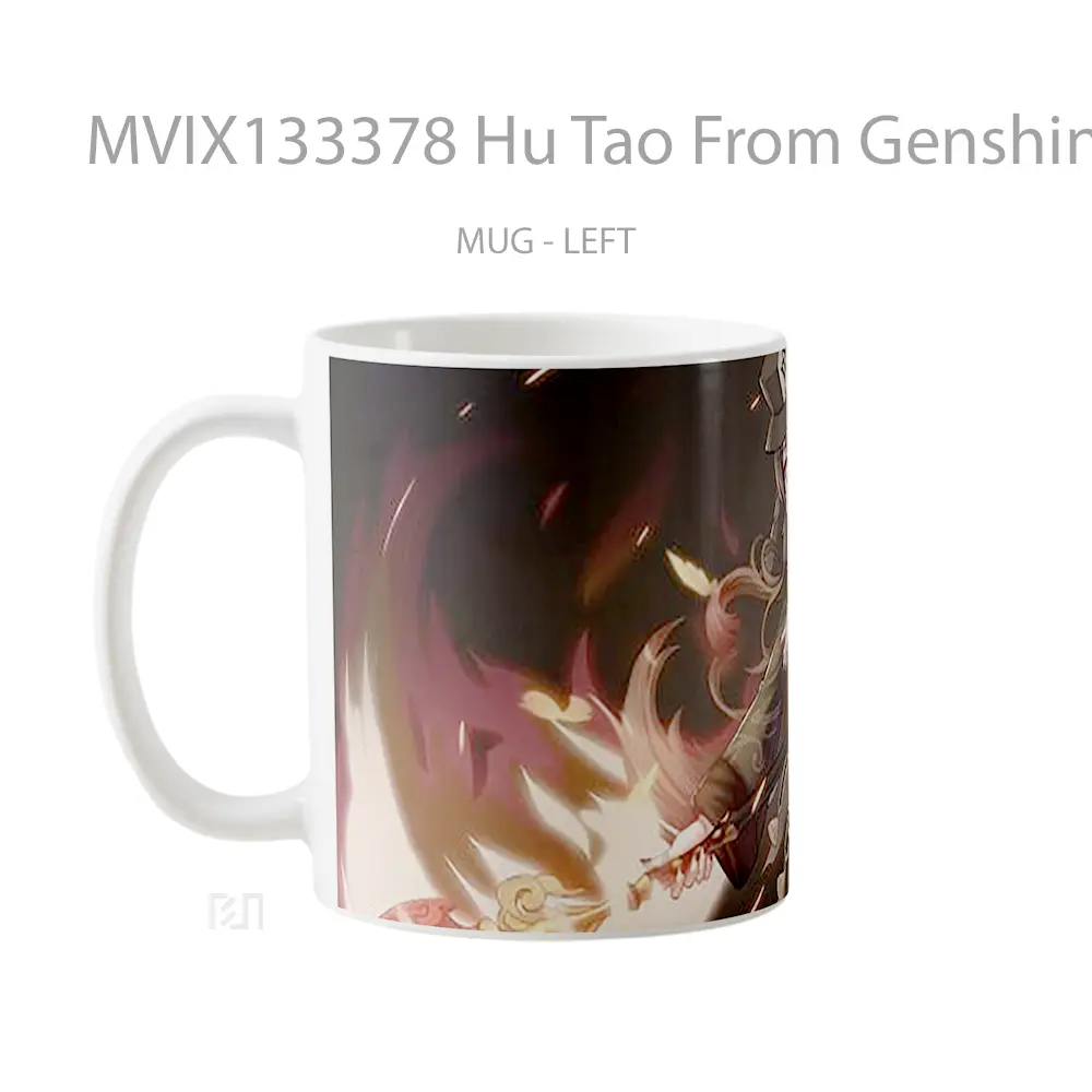 Mug Hu Tao From Genshin Impact V4 Cangkir Gamer - All-side / Desain