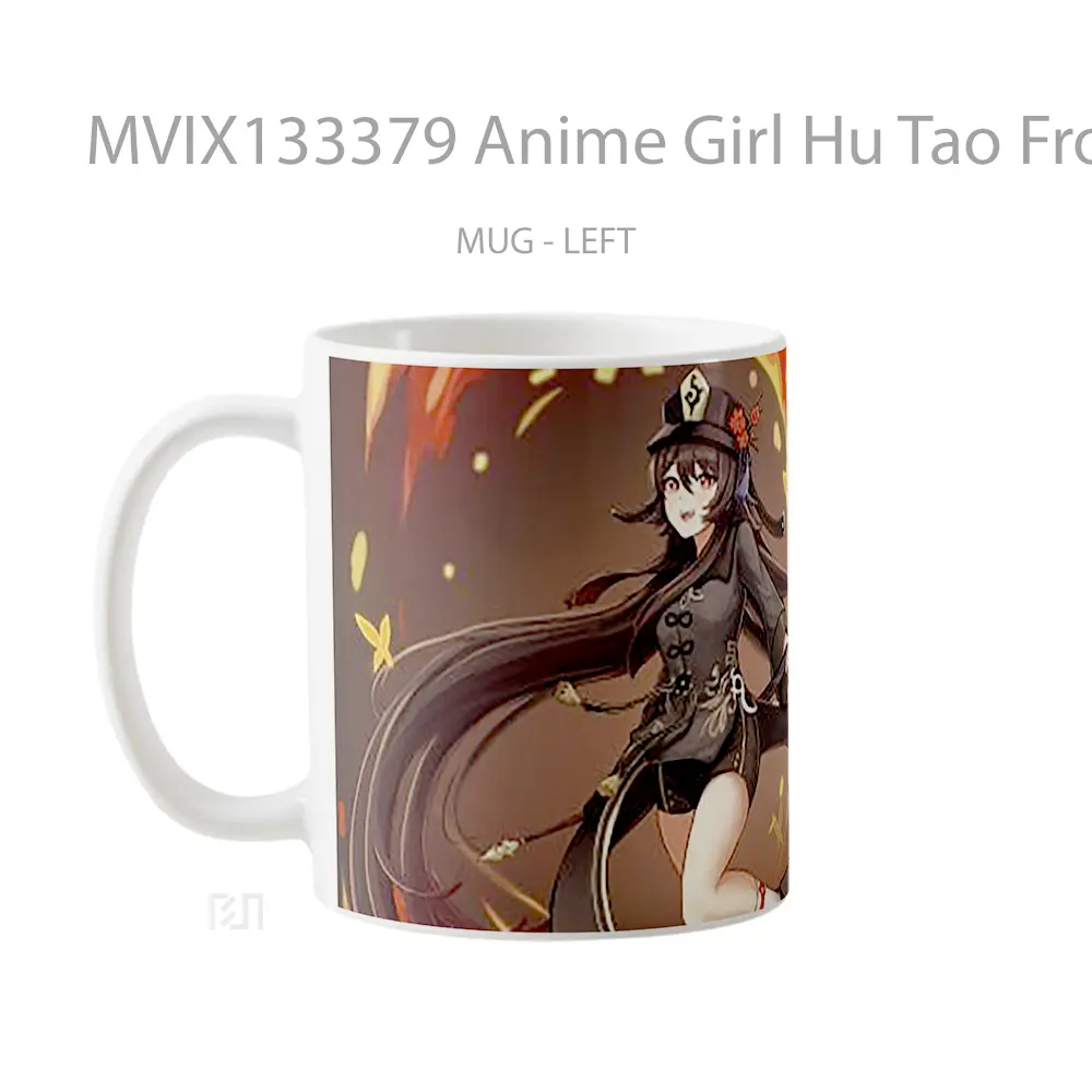 Mug Anime Girl Hu Tao From Genshin Impact Cangkir Anime - All-side / Desain