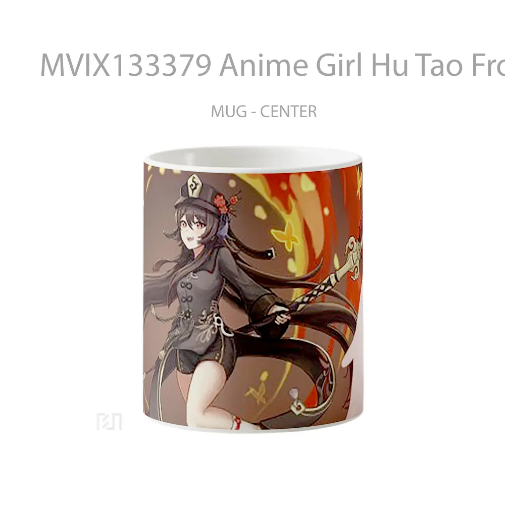 Mug Anime Girl Hu Tao From Genshin Impact Cangkir Anime
