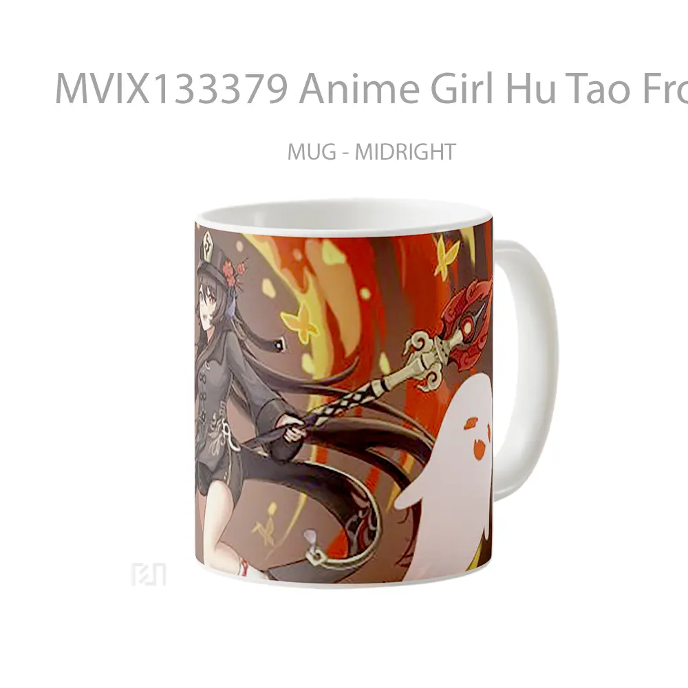 Mug Anime Girl Hu Tao From Genshin Impact Cangkir Anime - All-side / Desain