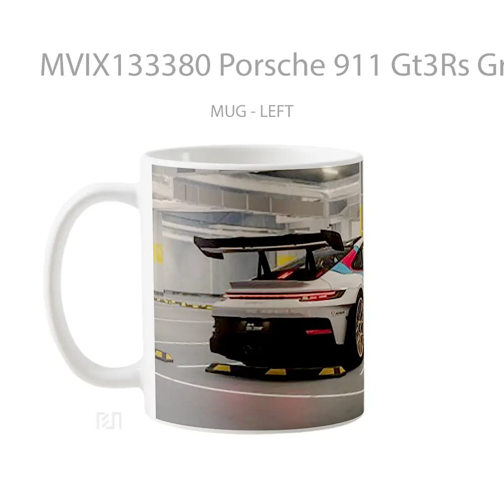 Mug Porsche 911 Gt3Rs Gran Turismo Cangkir Mobil - All-side / Desain