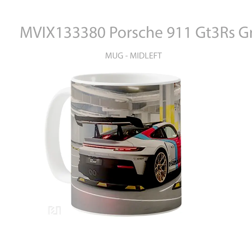 Mug Porsche 911 Gt3Rs Gran Turismo Cangkir Mobil - All-side / Desain