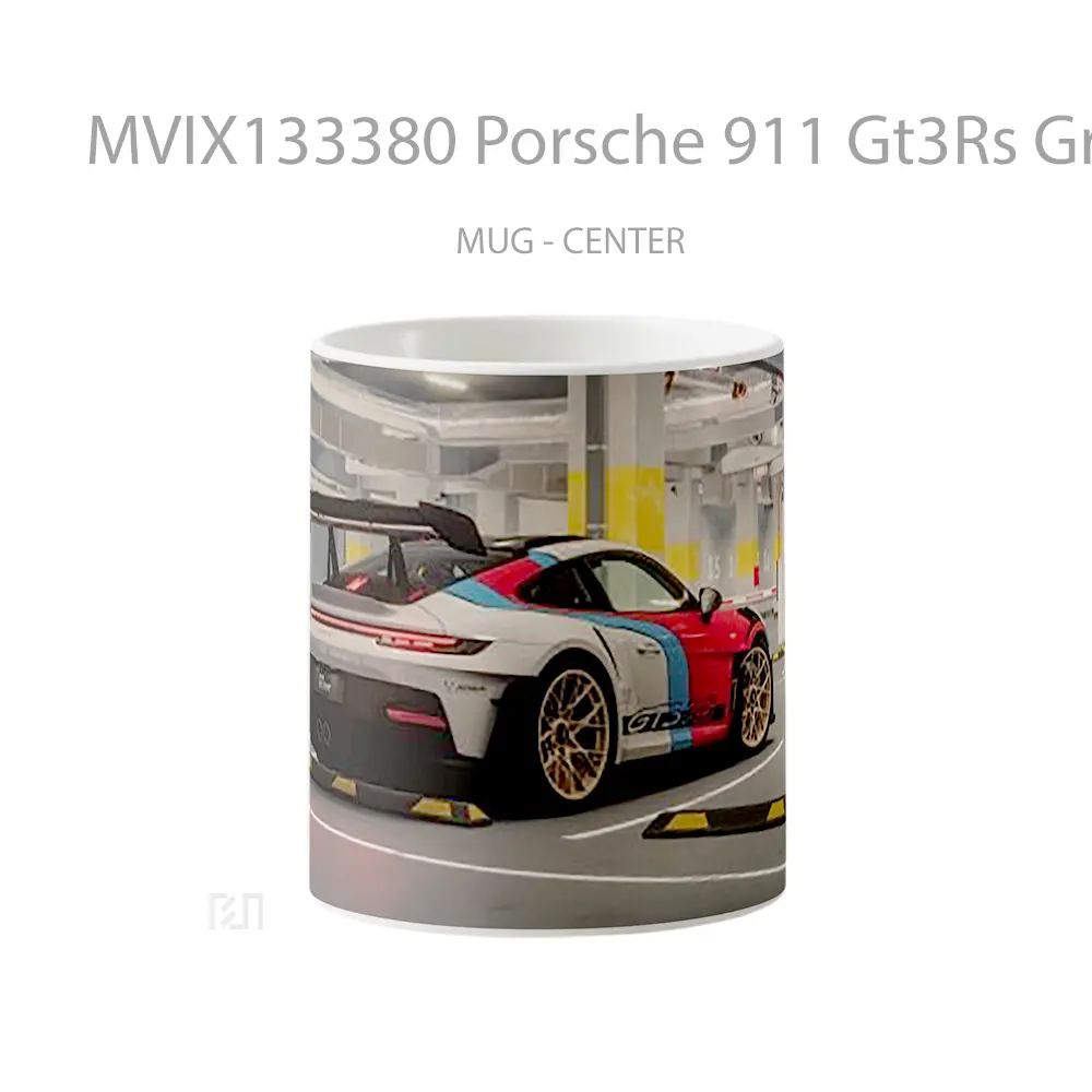 Mug Porsche 911 Gt3Rs Gran Turismo Cangkir Mobil