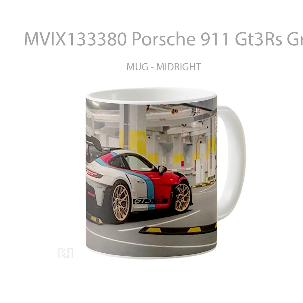 Mug Porsche 911 Gt3Rs Gran Turismo Cangkir Mobil - All-side / Desain