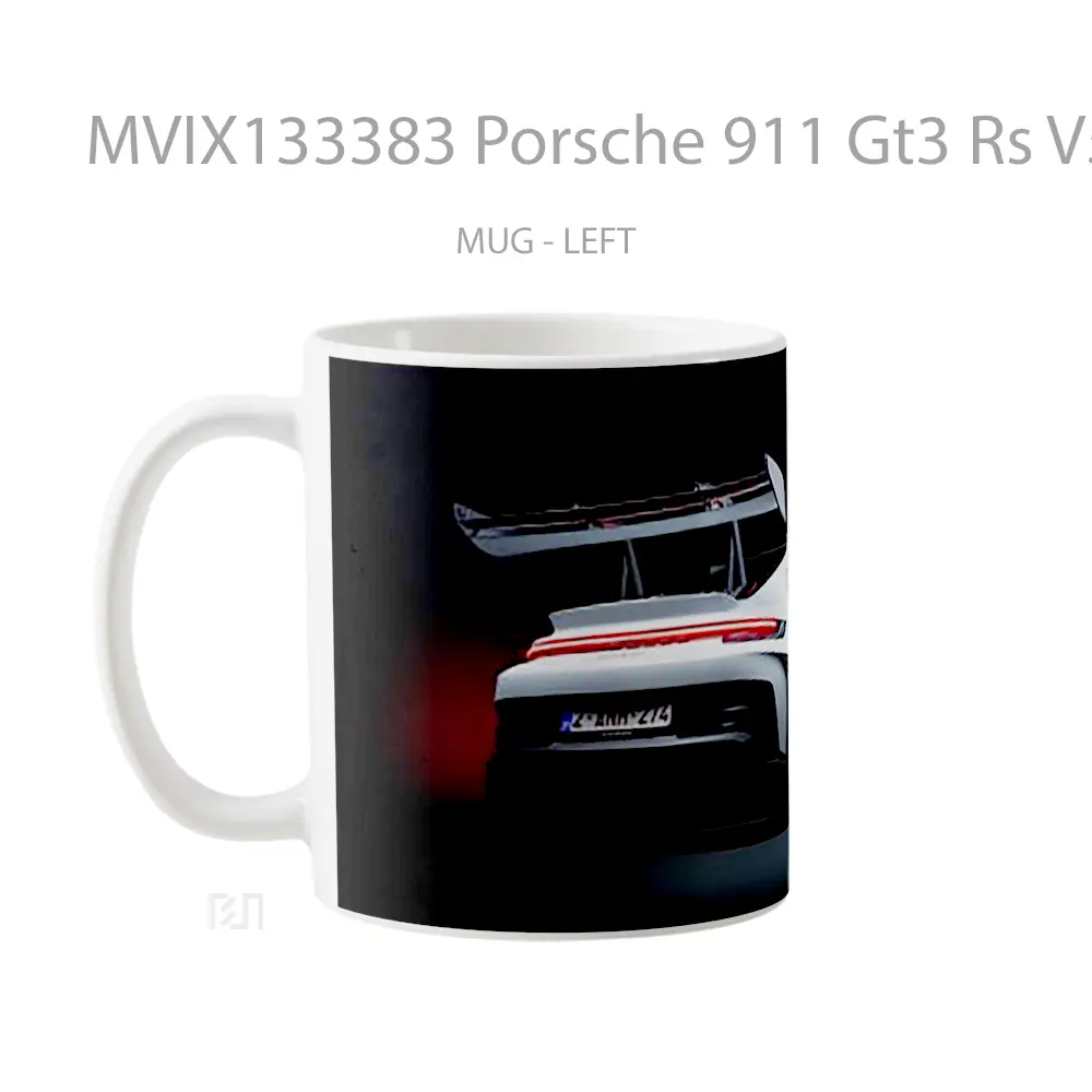 Mug Porsche 911 Gt3 Rs V5 Cangkir Mobil - All-side / Desain