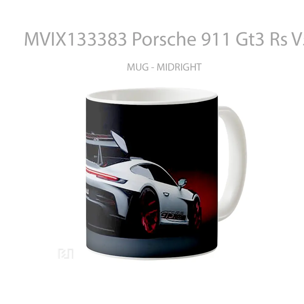 Mug Porsche 911 Gt3 Rs V5 Cangkir Mobil - All-side / Desain