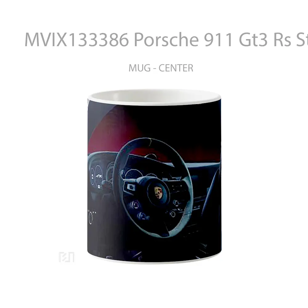 Mug Porsche 911 Gt3 Rs Steering Wheel Cangkir Mobil