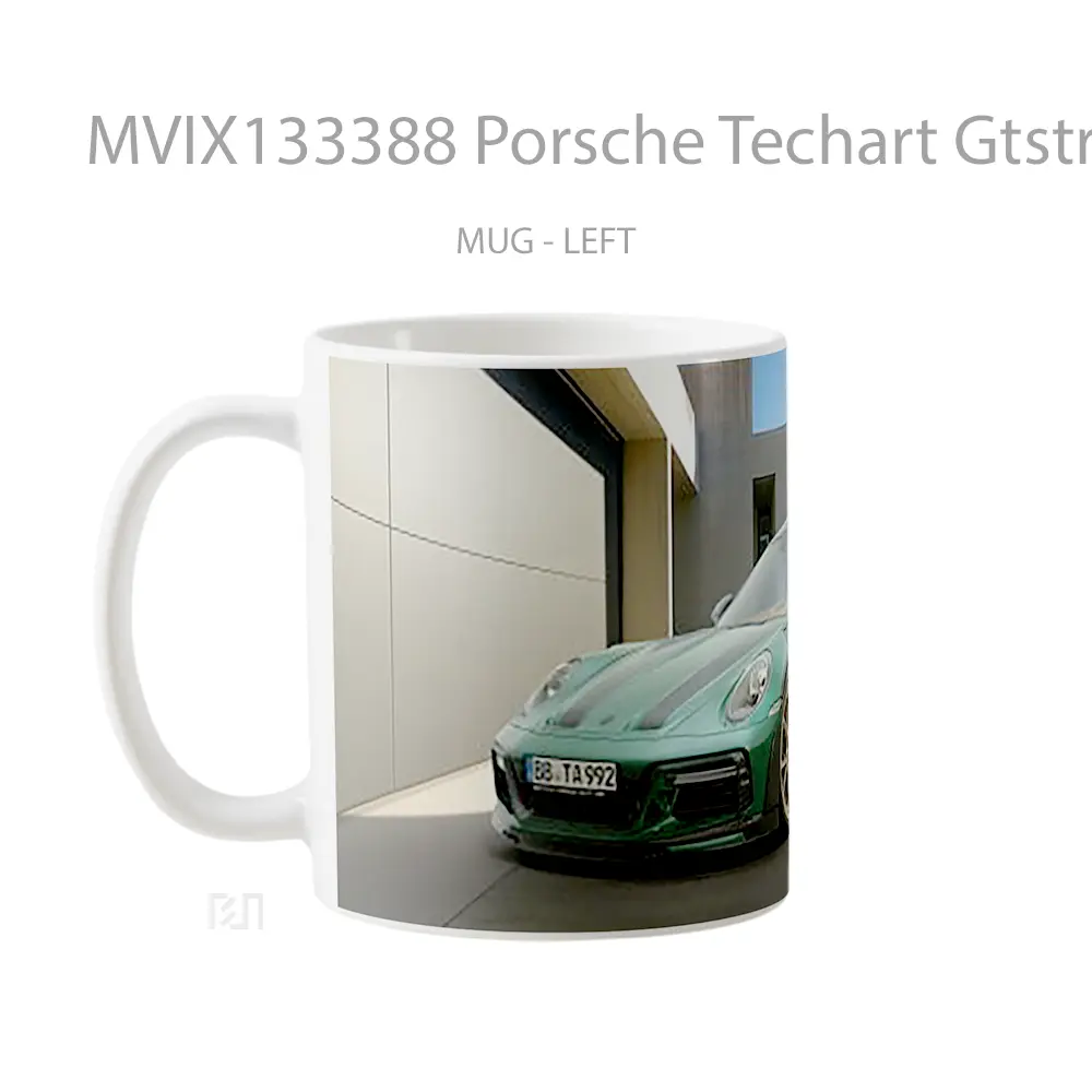Mug Porsche Techart Gtstreet R Touring V1 Cangkir Mobil - All-side / Desain