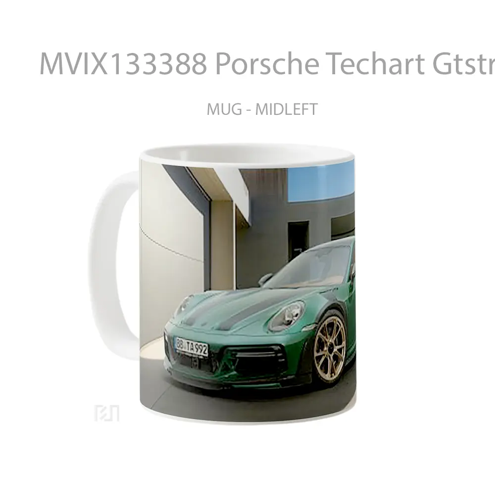 Mug Porsche Techart Gtstreet R Touring V1 Cangkir Mobil - All-side / Desain