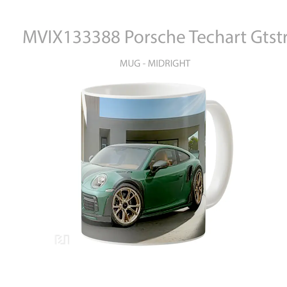 Mug Porsche Techart Gtstreet R Touring V1 Cangkir Mobil - All-side / Desain