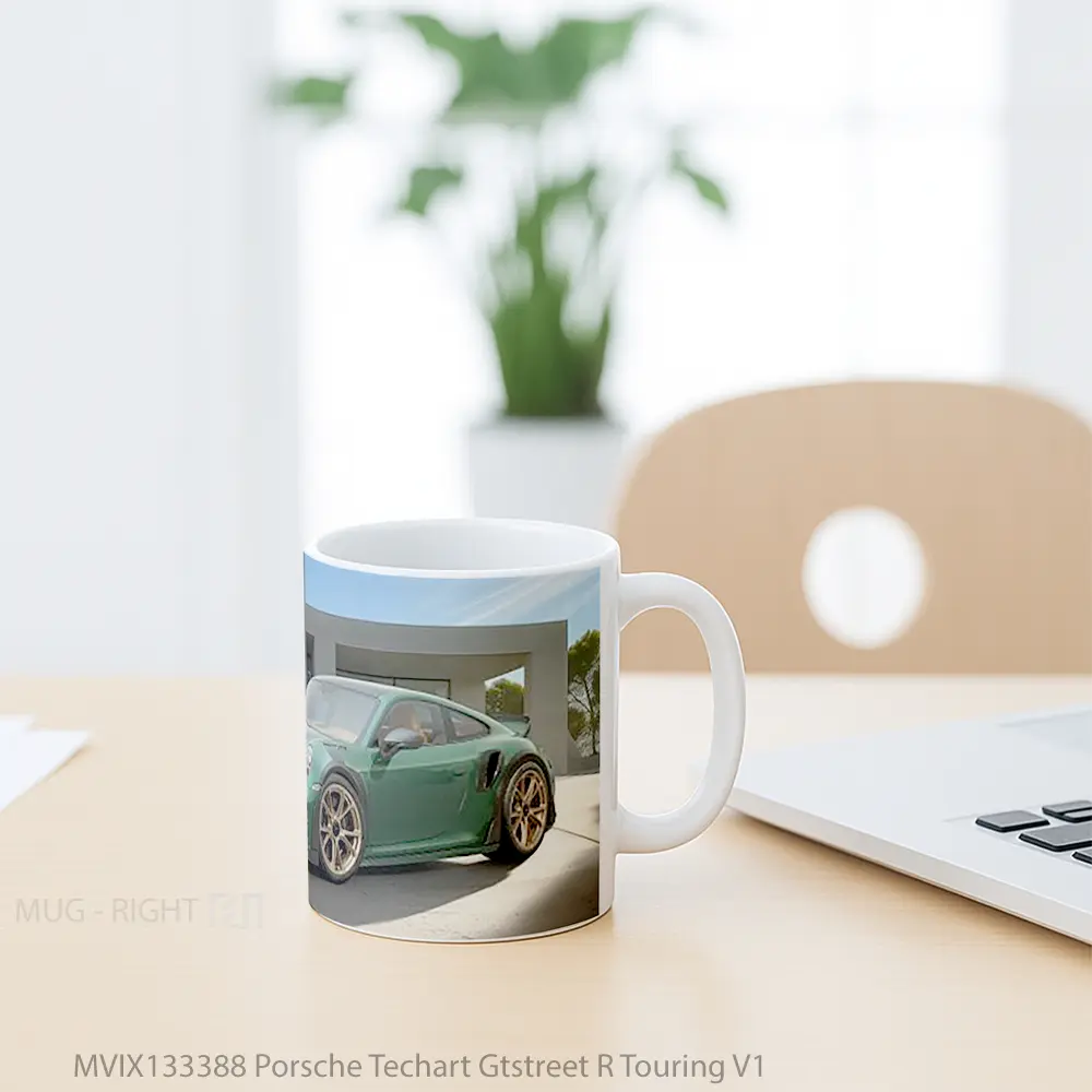 Mug Porsche Techart Gtstreet R Touring V1 Cangkir Mobil - All-side / Desain