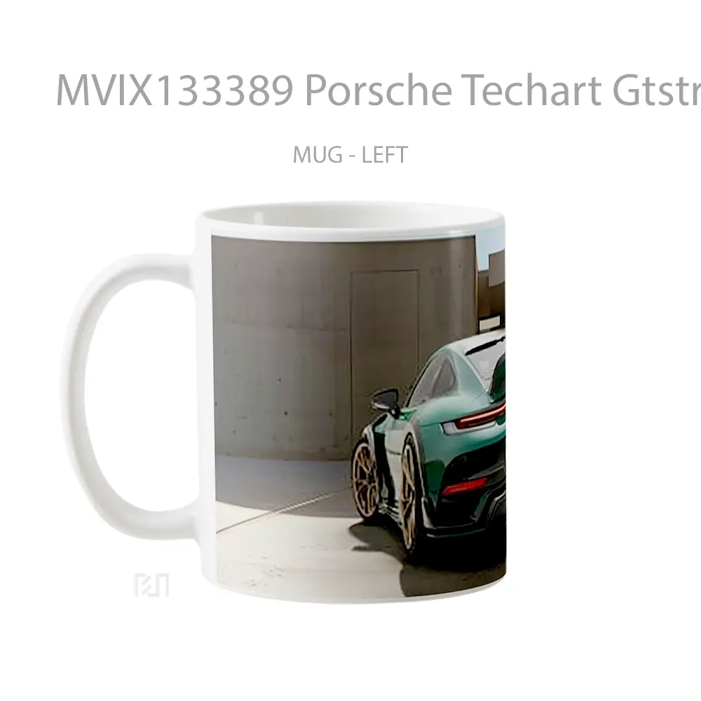 Mug Porsche Techart Gtstreet R Touring V2 Cangkir Mobil - All-side / Desain