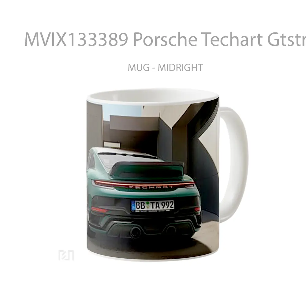 Mug Porsche Techart Gtstreet R Touring V2 Cangkir Mobil - All-side / Desain