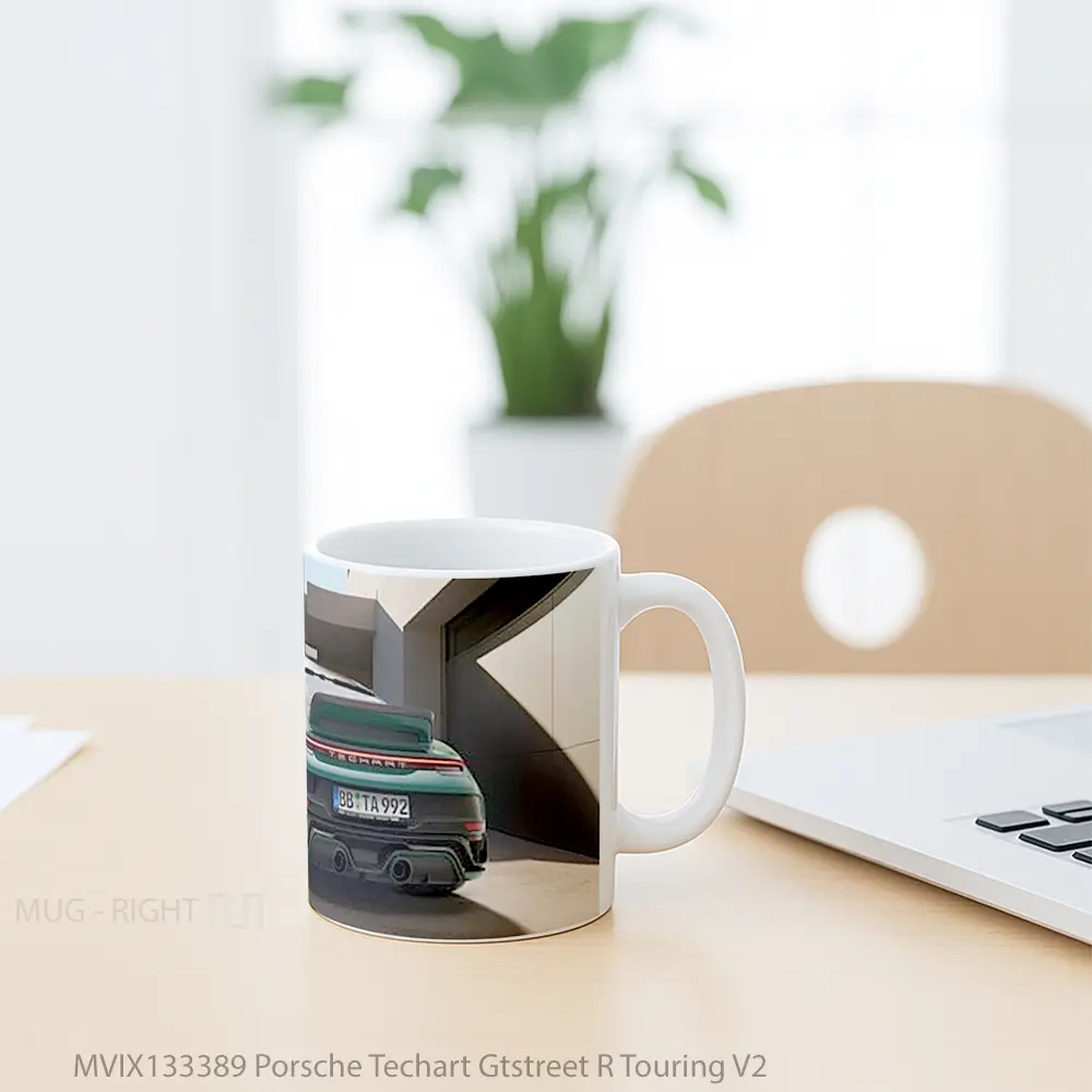 Mug Porsche Techart Gtstreet R Touring V2 Cangkir Mobil - All-side / Desain