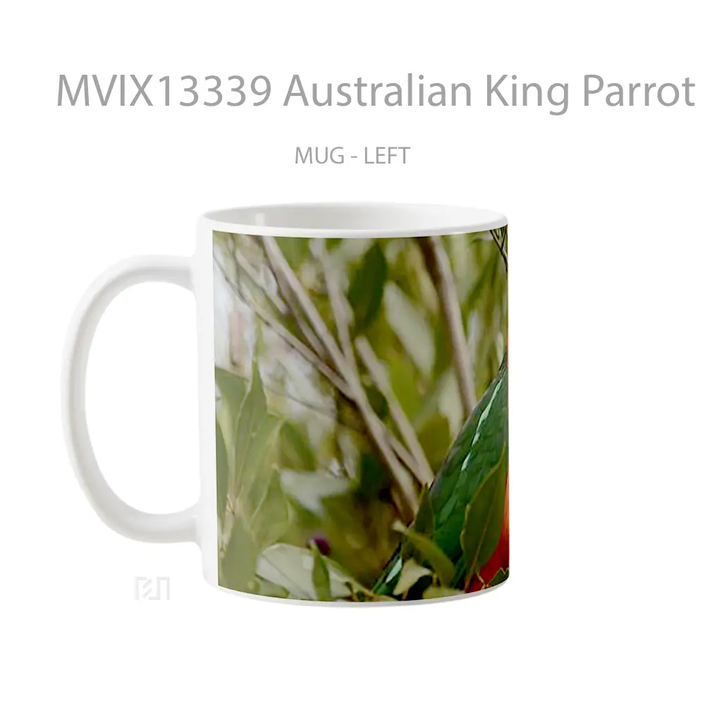 Mug Australian King Parrot Gelas Keramik Unik - All-side / Desain