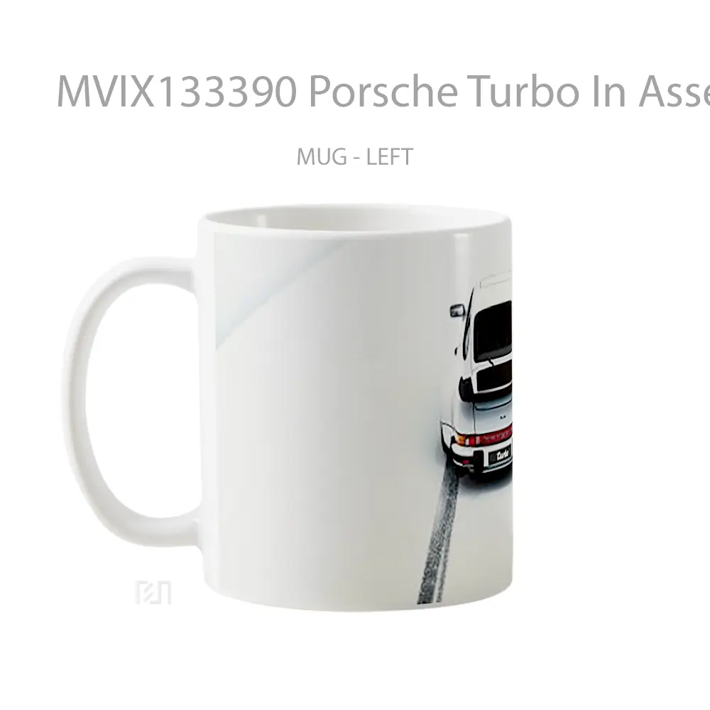 Mug Porsche Turbo In Assetto Corsa Cangkir Mobil - All-side / Desain