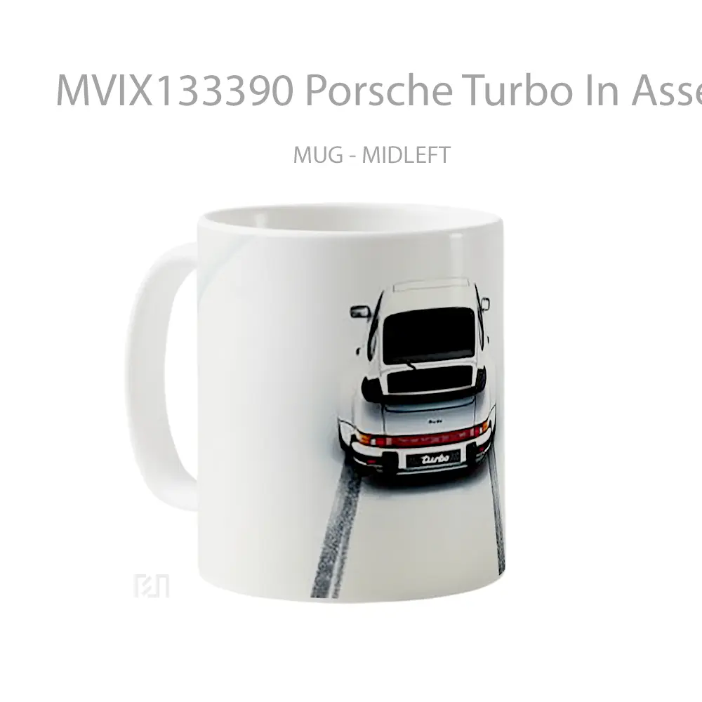Mug Porsche Turbo In Assetto Corsa Cangkir Mobil - All-side / Desain
