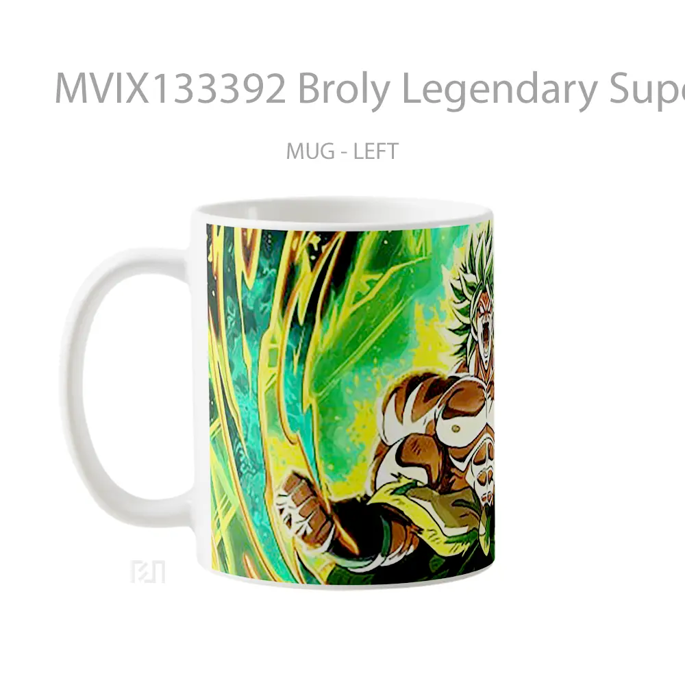 Mug Broly Legendary Super Saiyan From Dragon Ball Super Cangkir Anime - All-side / Desain