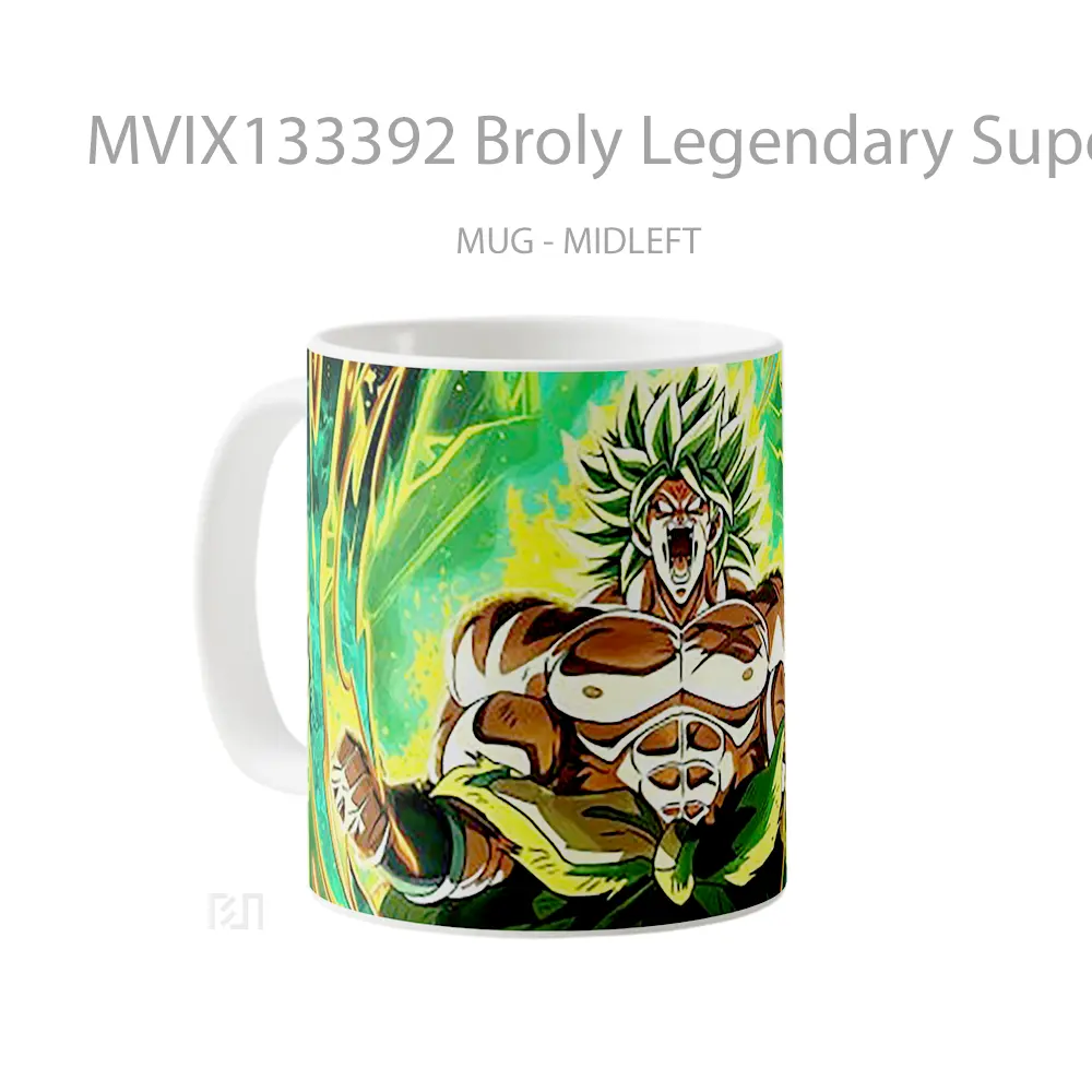 Mug Broly Legendary Super Saiyan From Dragon Ball Super Cangkir Anime - All-side / Desain