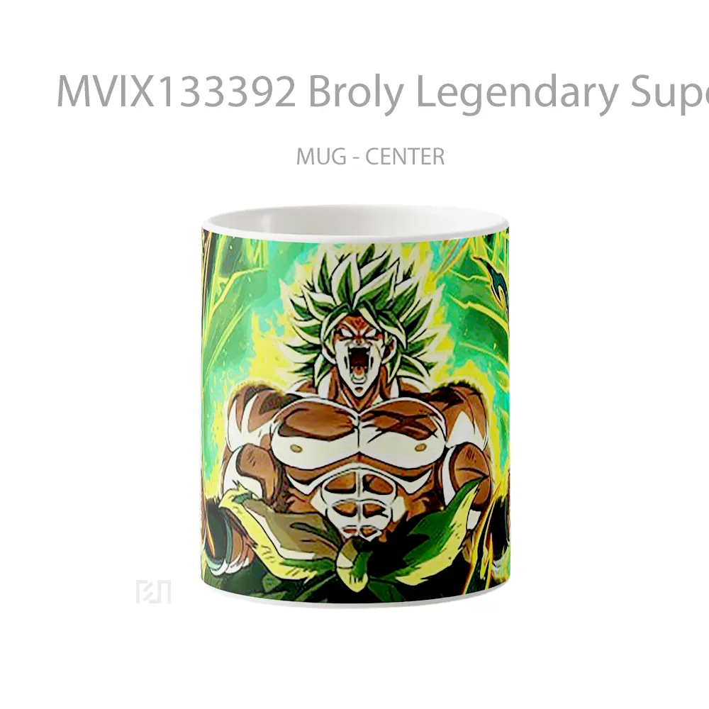 Mug Broly Legendary Super Saiyan From Dragon Ball Super Cangkir Anime