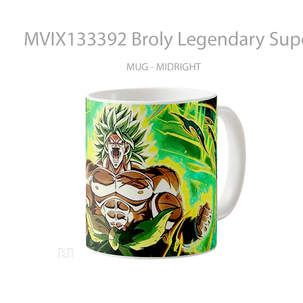 Mug Broly Legendary Super Saiyan From Dragon Ball Super Cangkir Anime - All-side / Desain
