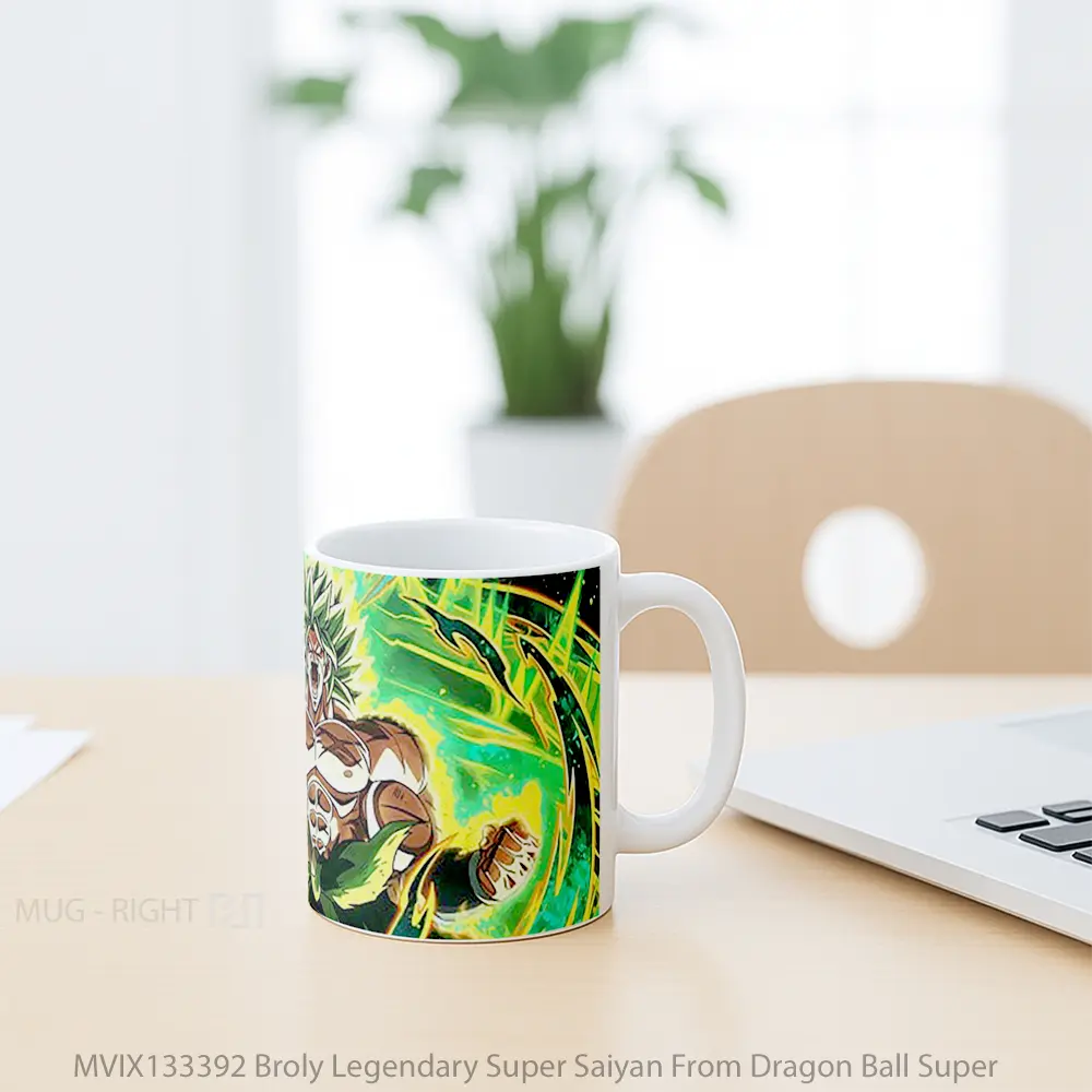 Mug Broly Legendary Super Saiyan From Dragon Ball Super Cangkir Anime - All-side / Desain