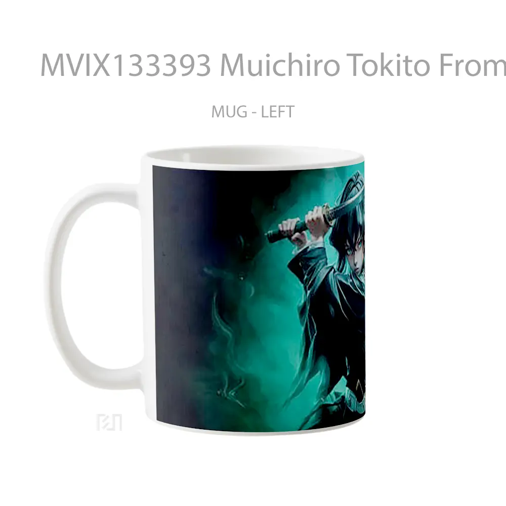 Mug Muichiro Tokito From Demon Slayer V4 Cangkir Anime - All-side / Desain