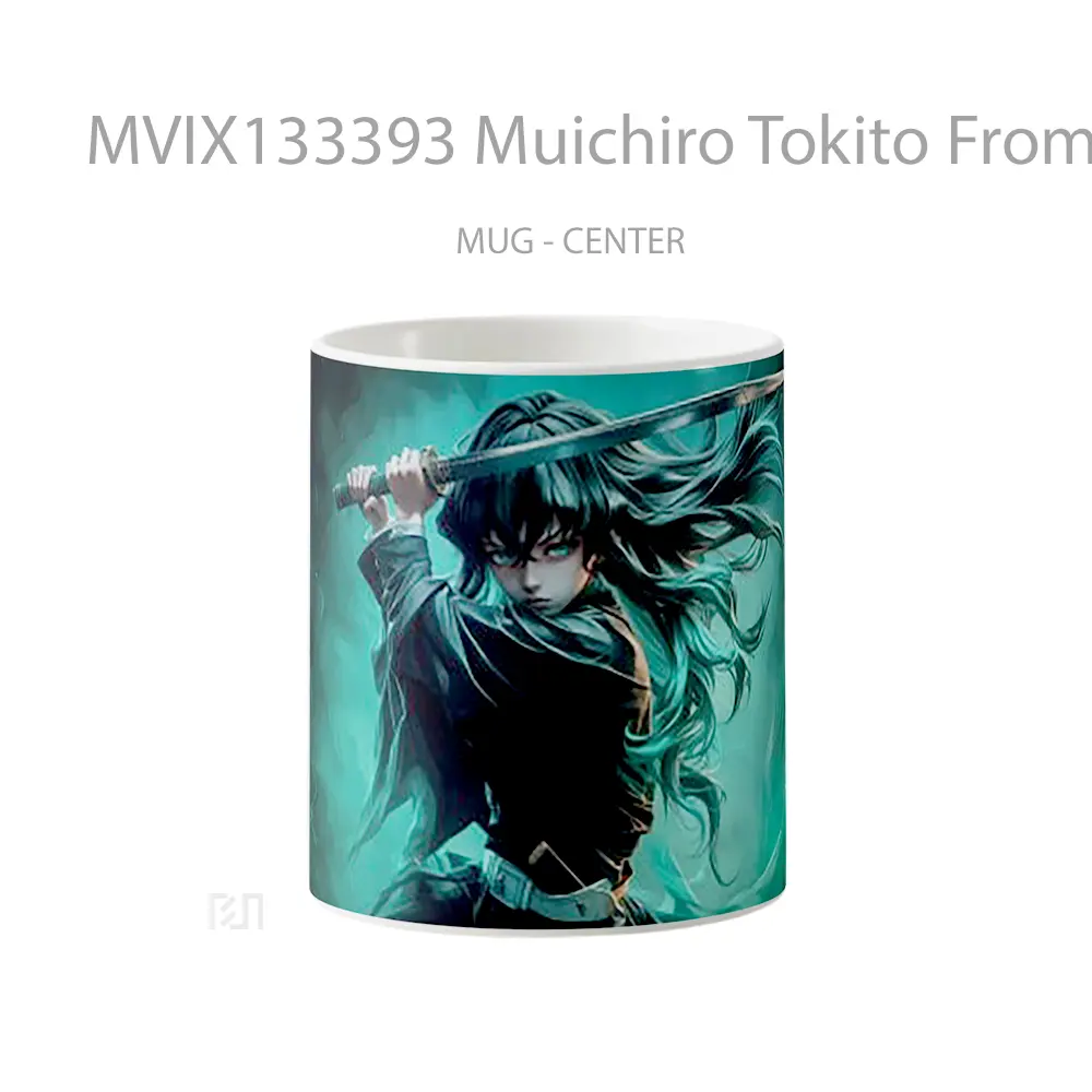 Mug Muichiro Tokito From Demon Slayer V4 Cangkir Anime