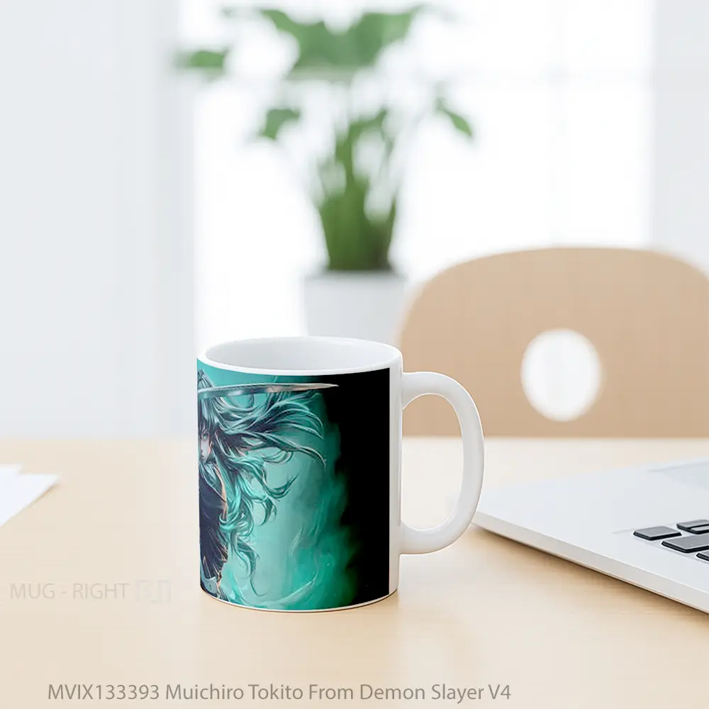 Mug Muichiro Tokito From Demon Slayer V4 Cangkir Anime - All-side / Desain
