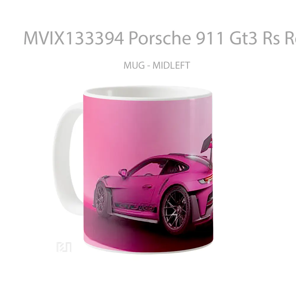 Mug Porsche 911 Gt3 Rs Rear Cangkir Mobil - All-side / Desain