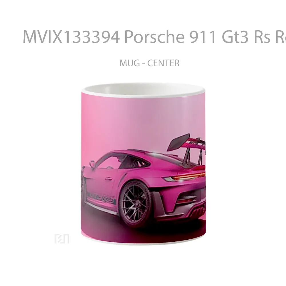 Mug Porsche 911 Gt3 Rs Rear Cangkir Mobil