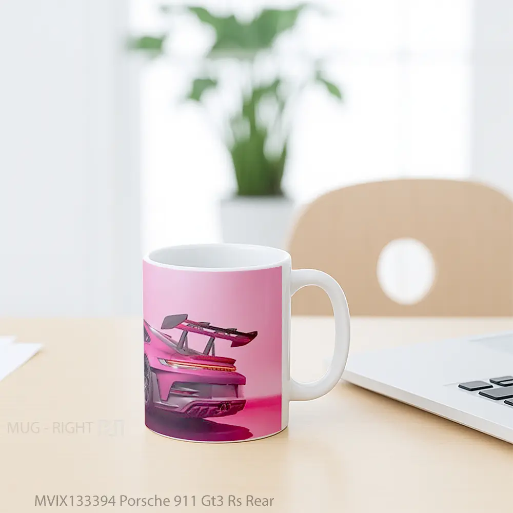 Mug Porsche 911 Gt3 Rs Rear Cangkir Mobil - All-side / Desain